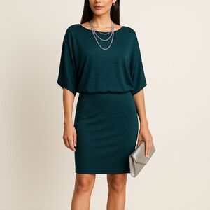 White House Black Market Teal Mini Dress
